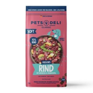 Hundefutter Pets Deli Adult Soft Rind mit Brokkoli & Granatapfel 6 kg