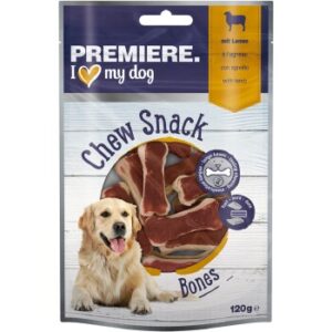 Hundefutter PREMIERE Kauknochen mit Lamm 12 Stück, 120 g