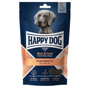 Hundefutter HAPPY DOG Care Snack Skin & Coat 100 g