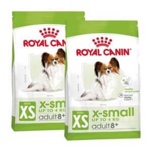 Hundefutter ROYAL CANIN X-Small Adult 8+ 2×1.5 kg