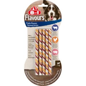 Hundefutter 8in1 Triple Flavour Twists 10 St?ck