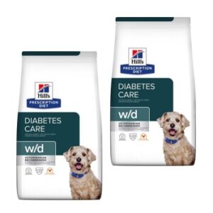 Hundefutter Hill’s Prescription Diet w/d Futter bei Diabetes, mit Huhn 2×10 kg