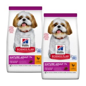 Hundefutter Hill’s Science Plan Small & Miniature Senior 7+, Huhn 2×6 kg