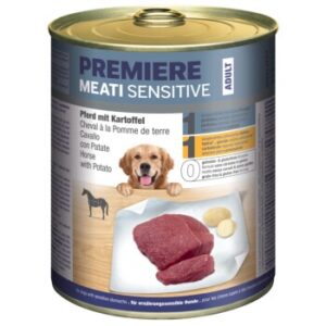 Hundefutter PREMIERE Meati Sensitive Pferd & Kartoffeln 12×800 g