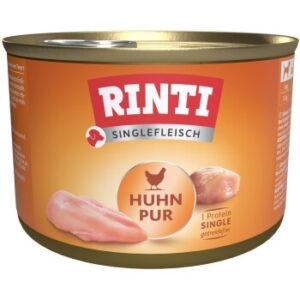 Hundefutter RINTI Singlefleisch 12x185g Huhn pur