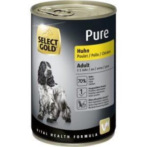 Hundefutter SELECT GOLD Pure Adult Huhn 12×400 g